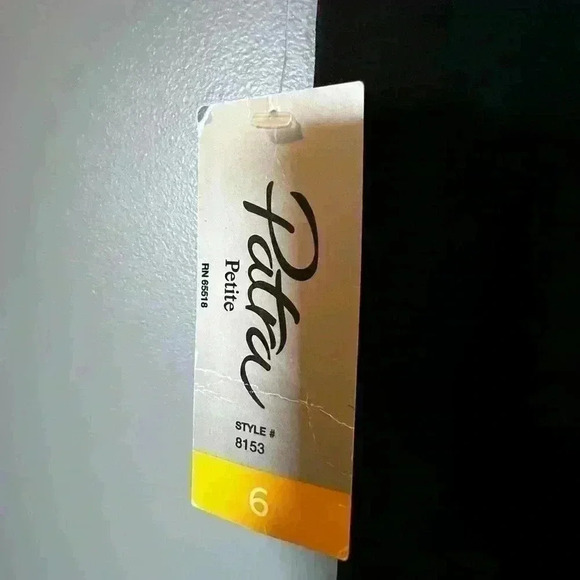 Patra Petite BLACK Formal Layered Dress, Mid Length. Size 6 NWT - Picture 5 of 5